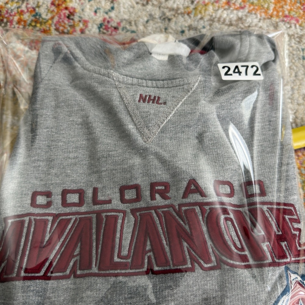 Vintage 90s Lee Sport NHL Colorado Avalanche Embroidered Crewneck Large - Picture 9 of 9
